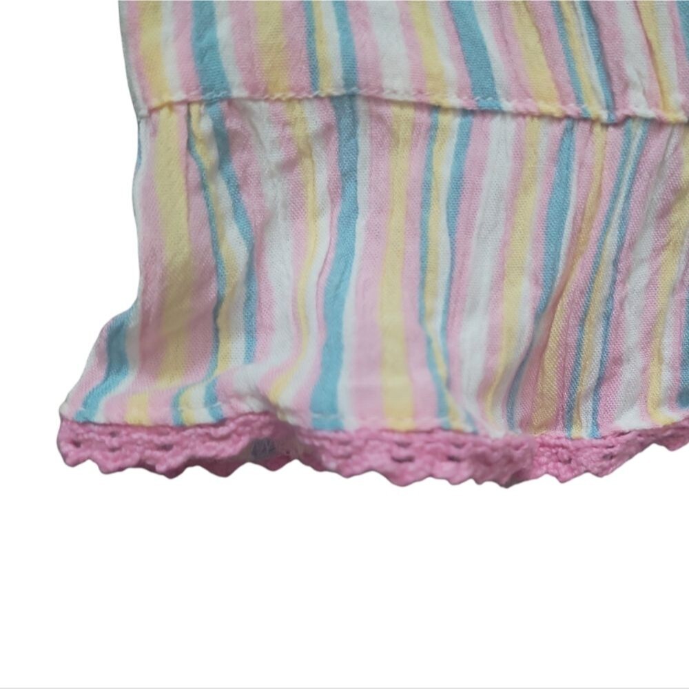 ANGIE PASTEL STRIPED SUMMER DRESS - S - Picture 5 of 10